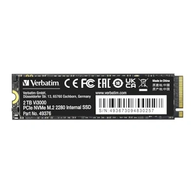 Image de Verbatim Vi3000 SSD High Endurance 2 To interne M.2 2280 PCIe 3.0 x4 (NVMe)