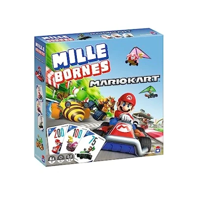 Afbeelding van Dujardin, 1000 km Mario Kart, gezelschapsspel, bordspel, bereik als eerste de km, familiespel, 2 spelers en meer, vanaf 7 jaar