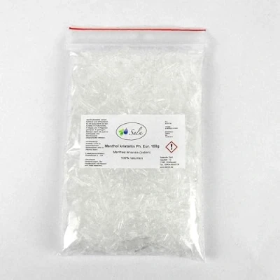 Afbeelding van Sala menthol kristallijn kristal Ph. Eur. (100 g zakje)