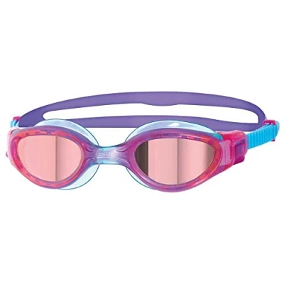 Afbeelding van Zoggs Phantom Elite Zwembril voor kinderen, uniseks, roze/paars/spiegel, maat S (6 14 jaar)