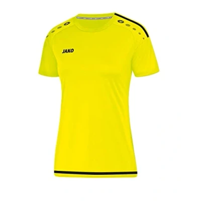 Afbeelding van JAKO Shirt Striker 2.0 KM dames Fluogeel/zwart