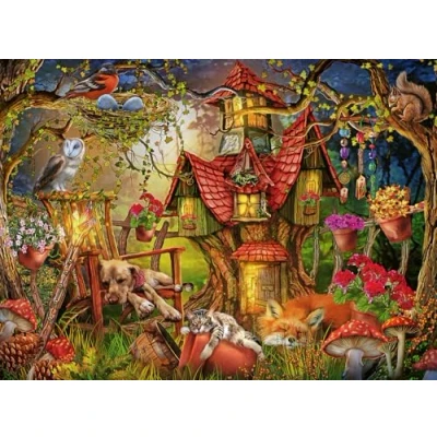 Afbeelding van Ravensburger puzzel Huisje in het bos Legpuzzel 200 stukjes