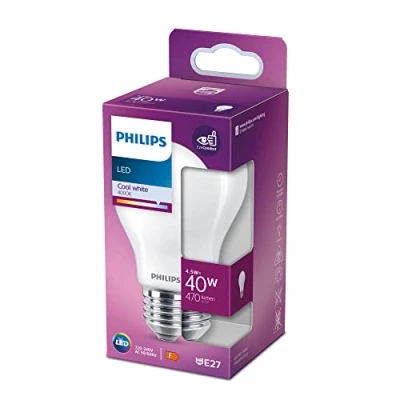 Afbeelding van Philips Lighting 76249001 LED lamp Energielabel F (A G) E27 4.5 W = 40 Neutraalwit (Ø x l) 6 cm 11 1 stuk(s)