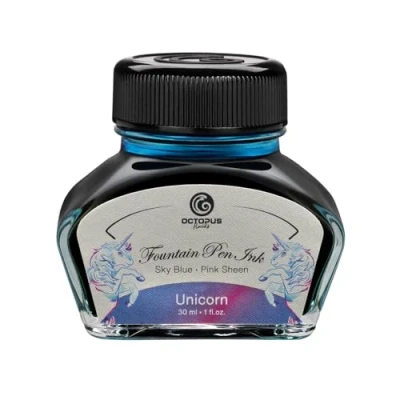 Afbeelding van Octopus Fluids Unicorn Sheen Ink Vulpen, glas, 30 ml, blauw