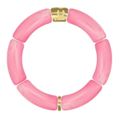 Afbeelding van ICE Jewellery Bella armband full pink mode roze gouden voor dames, Acryl, Acryl