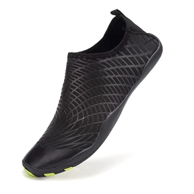 Afbeelding van Waterschoenen voor dames en heren, hardlopen, strand, fitnessstudio, zwemmen, snorkelen, surfen, Zwart