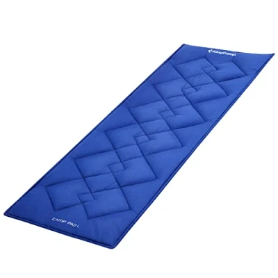 Afbeelding van Veldbedkussen, 100% katoen, slaapmat, reisdeken voor campingbed, veldbed, tuinligstoel, zonnebed, 203 x 76 cm
