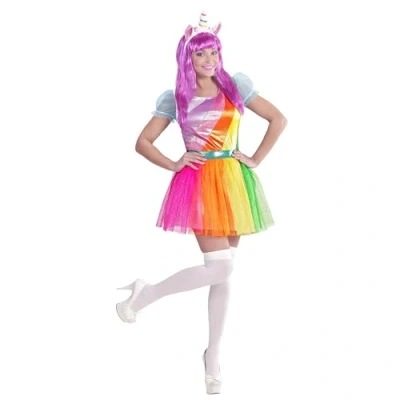 Image de Déguisement Robe Licorne Flashy Femme S Multicolore 07561 W WIDMANN MILANO Party Fashion
