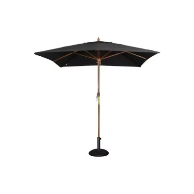 Afbeelding van Bolero vierkante zwarte parasol 2,5 meter