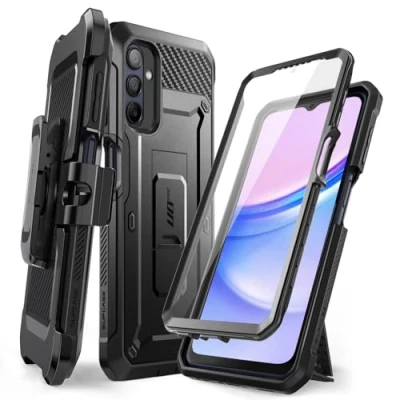 Afbeelding van Supcase 360 Backcase hoesje met screenprotector geschikt voor Samsung Galaxy A16 Zwart
