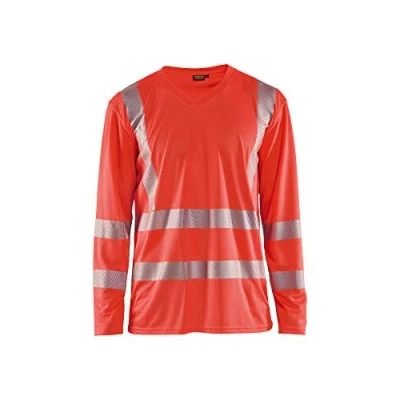 Afbeelding van Blaklader UV T shirt lange mouw High Vis 3385 1013 Rood
