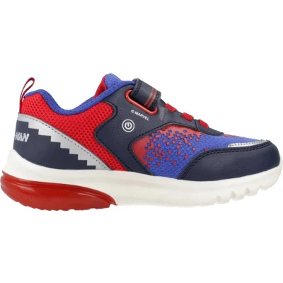 Afbeelding van Geox Marvel Spiderman Ciberdron BOY Sneakers laag voor kinderen, Maat: 35, Navy/red Imitatieleer/ textiel