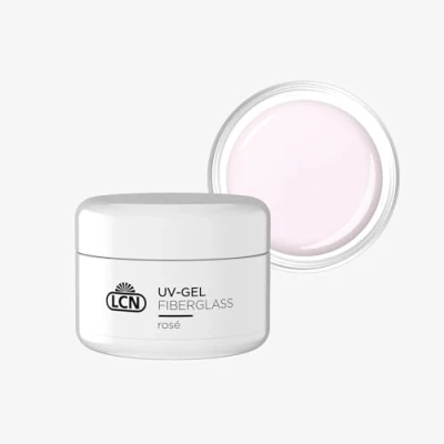 Afbeelding van LCN Milky White UV Fiber Glas gel 2 in 1 voor betere grip hechting en opbouw veganistisch, dierproefvrij HEMA vrij, 20 ml