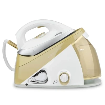 Image de Centrale vapeur H.Koenig V28 2400W Blanc et Jaune