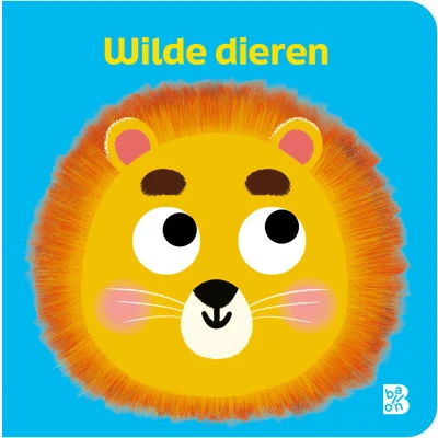 Afbeelding van Uitgeverij ballon kartonboekje wilde dieren met wiebelogen