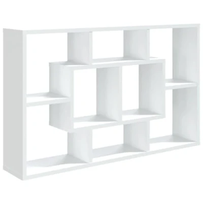 Afbeelding van vidaXL Wandrek, wit, 85 x 16 52,5 cm, bewerkt hout