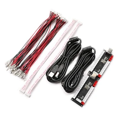 Afbeelding van BEYEE 2 Player Zero Delay USB Encoder naar Arcade Joystick en knoppen, voor PC, MAME, Windows Raspberry Pi (5 pin+2,8 mm)