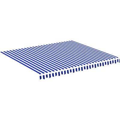 Afbeelding van Vervangingsdoek voor luifel 4x3,5 m blauw en wit