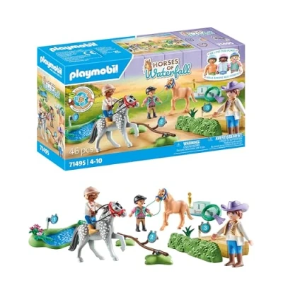Image de Playmobil Horses of Waterfall 71495 Cavaliers poneys et saut d&#039;obstacles