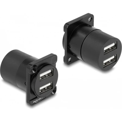 Afbeelding van D Type module USB 2.0 A 2 x vrouwelijk tot vrouw