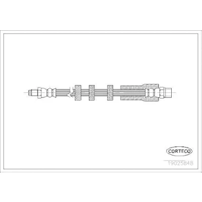 Afbeelding van CORTECO 19025848 Remslang Achteras 270 VOLVO: C70 I Coupe