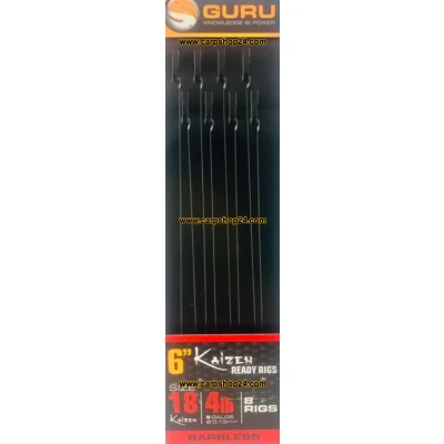 Afbeelding van Guru 6&quot; Kaizen Ready Rigs (8 pcs) Maat : 0.13mm haak 18