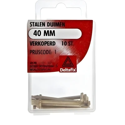 Afbeelding van Deltafix stalen duim verkoperd 40 mm 10 st.