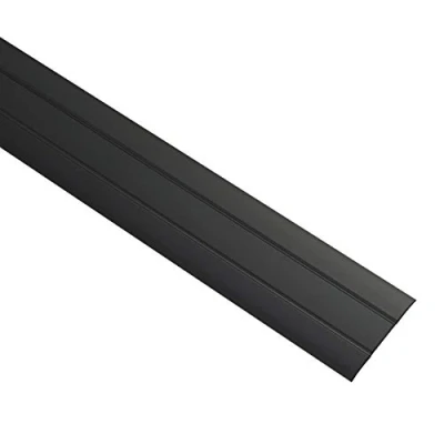 Afbeelding van Gedotec Overgangsprofiel zelfklevend zwart 2000 mm aluminium lengte 2 m, breedte 37 Made in Germany Overgangsrail van geanodiseerd aluminium, overgangsframe zonder boren