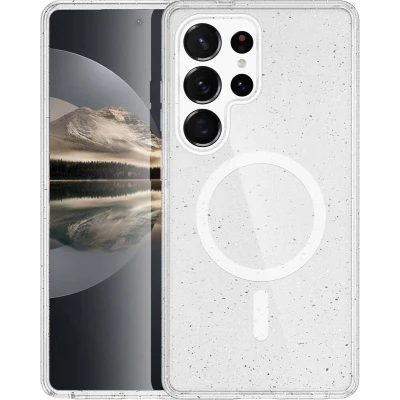 Afbeelding van imoshion Hoesje Geschikt voor Samsung Galaxy S25 Ultra Sparkle Backcover MagSafe Transparant