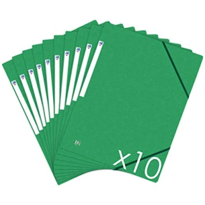 Afbeelding van Oxford Top File+ Documentenmap, 3 flapjes, A4 formaat, elastisch, 10 stuks