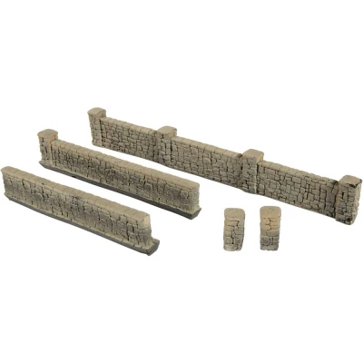 Afbeelding van NOCH 0058281 H0 Muur met metselwerk Basalt