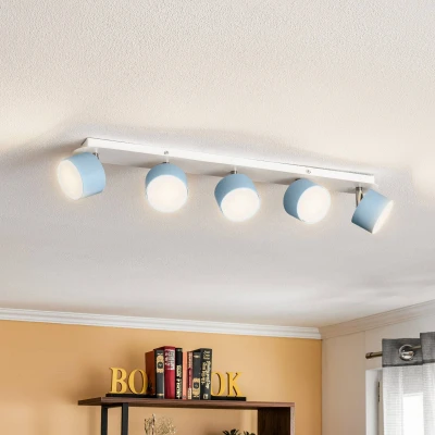 Afbeelding van Plafondspot Cloudy 5 lamps blauw
