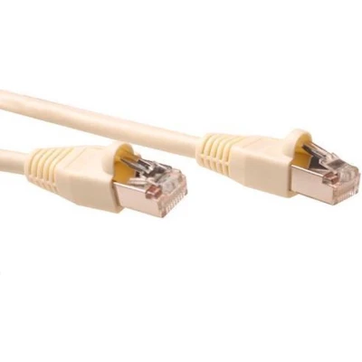 Afbeelding van ACT IB7007 Patchkabel SF/UTP CAT5E Snagless RJ45 connectoren Ivoor 7 meter