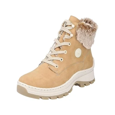 Afbeelding van Rieker Snowboots, Dames, Maat: 40, Braun Hoogwaardig imitatieleer