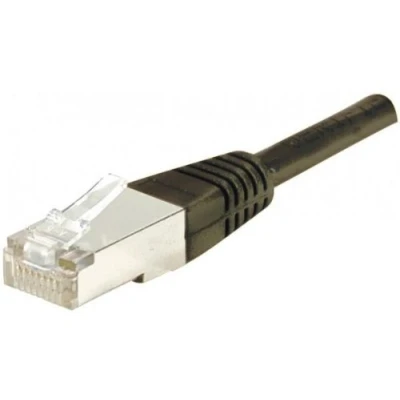 Afbeelding van Exertis Connect Patchkabel F/UTP, CAT.6, zwart, 3,0 m met extra slanke knikbeveiliging (F/UTP, CAT6, 3 m), Netwerkkabel