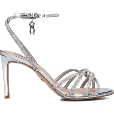 Afbeelding van Steve Madden Kailyn Sandalen met hoge hak, Dames, Maat: 39, Silver Textiel
