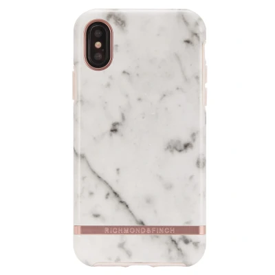 Afbeelding van Richmond &amp; Finch Marmer iPhone XS Max case Wit hoesje White Marble