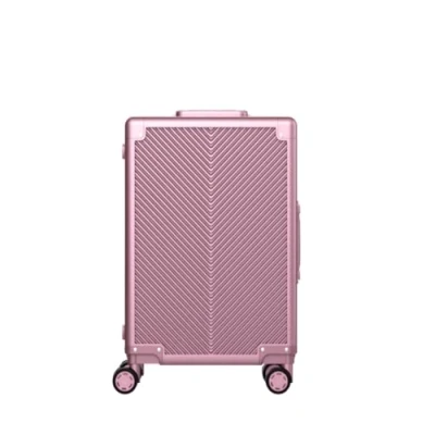 Afbeelding van Licenty Handbagage Koffer Roze Reiskoffer Aluminium met wielen TSA Kofferslot