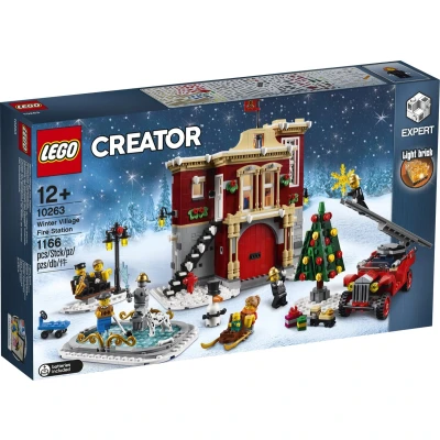 Afbeelding van LEGO Creator Expert 10263 Brandweerkazerne in winterdorp