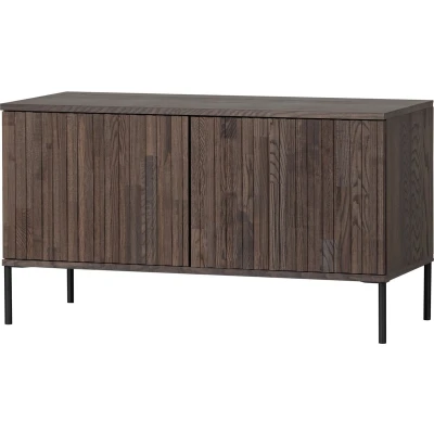 Afbeelding van New Gravure tv meubel 100 cm essen fineer espresso