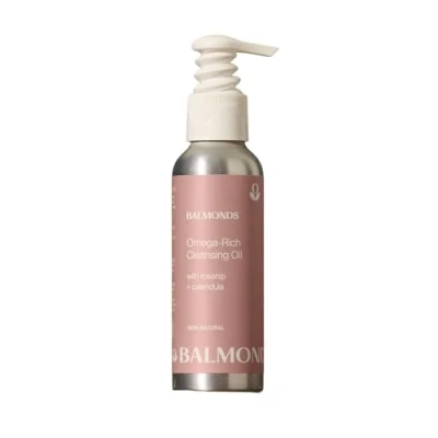 Afbeelding van Balmonds Rijke omega reinigingsolie, 200 ml, 100% natuurlijke gezichtsreiniger, vochtinbrengende make up remover met rozenbottel en goudsbloemolie, geschikt voor alle huidtypes