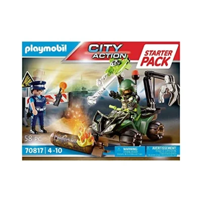 Image de Playmobil City Action 70817 Starter Pack Policier et démineur