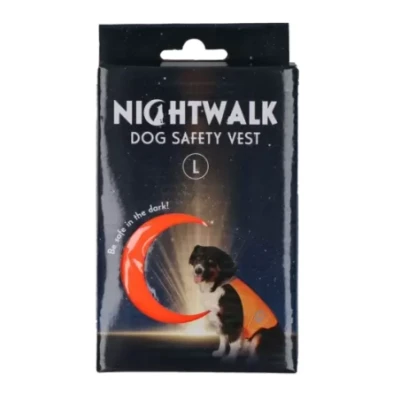 Afbeelding van Excellent Dog Safety Vest Nightwalk Oranje L