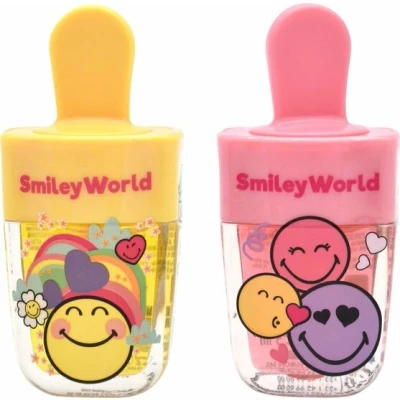 Afbeelding van Smiley Lip Gloss Set 2 Stuks Aardbei &amp; Ananas