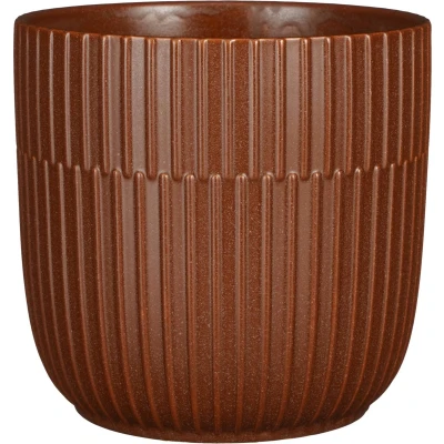 Afbeelding van Mica Decorations Plantenpot keramiek bruin D19xH18 cm