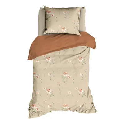 Afbeelding van Satin d&#039;Or Zabina Dekbedovertrek Eenpersoons 140x200/220 cm Beige