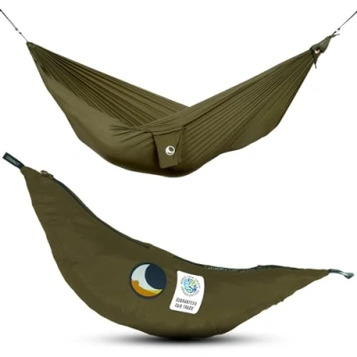 Afbeelding van Ticket To The Moon Hangmat + Hoes Compact 500 gr 320 x 155 Army Green