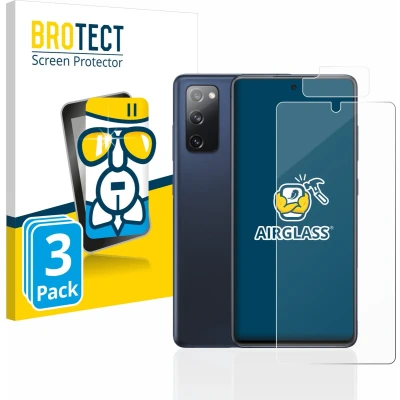 Afbeelding van BROTECT Screenprotector voor Samsung Galaxy S20 FE (Voor+Camera) Folie Beschermfolie Beschermglas transparant (3 Stuks)