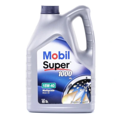 Afbeelding van Mobil Super 1000 X1 15W 40 5L Motorolie 150867 RENAULT: 4 Estate, PEUGEOT: 205 Convertible, II Hatchback, MITSUBISHI: PAJERO 2