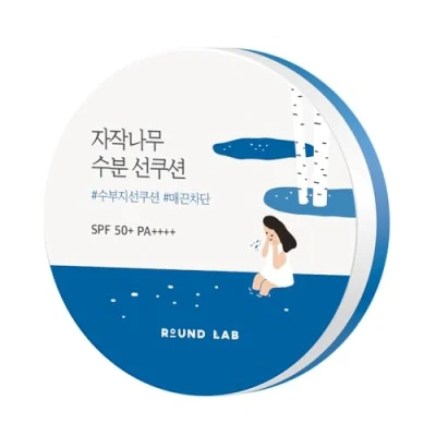 Afbeelding van Round Lab Birch Juice Moisturizing Sun Cushion SPF 50+ PA++++ 15g Korean skincare